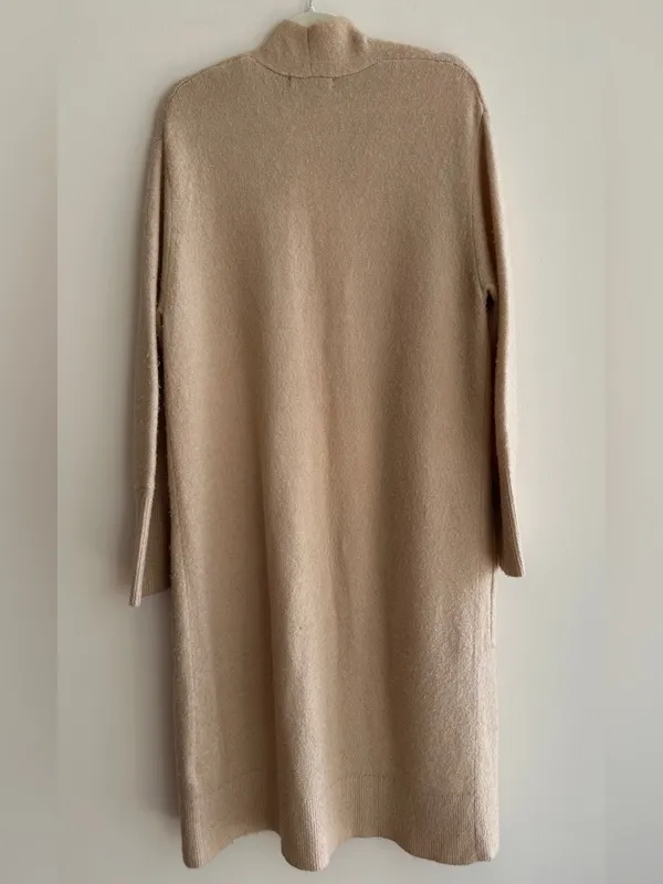 Banana Republic Long Lightweight Open Cardigan, Tan, Size Medium - Image 10