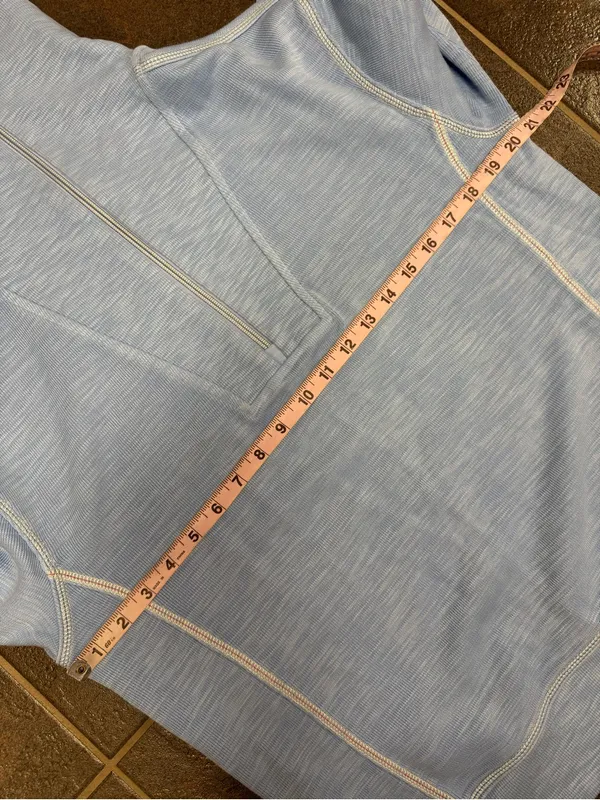 Tommy Bahama Tobago Bay Half 1/2 Zip Sweatshirt Light Sky Blue Medium NEW NWT - Image 9