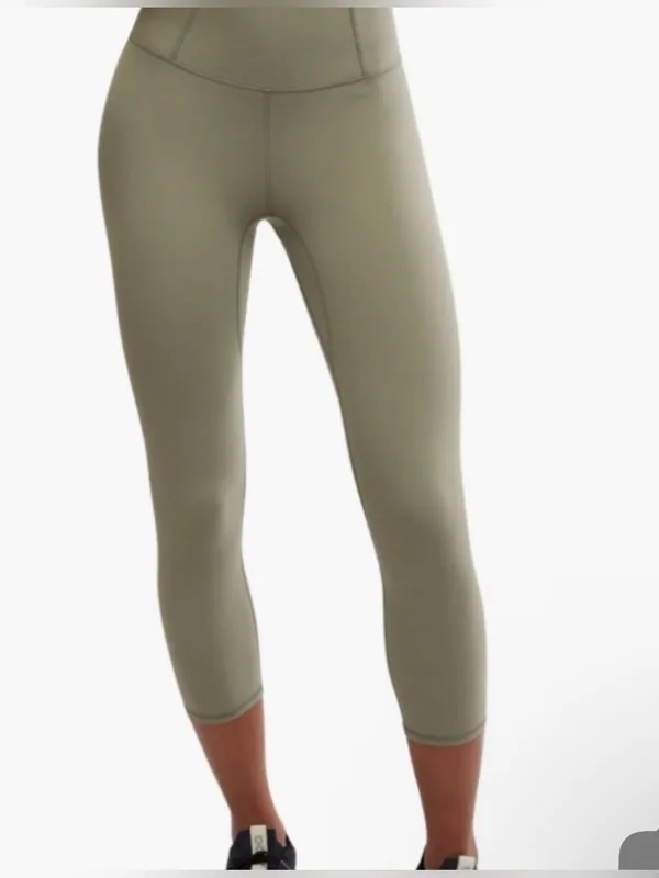 NWT Free People Movement Never Better Capri Leggings Extra Small Sage Stone Army - Image 5