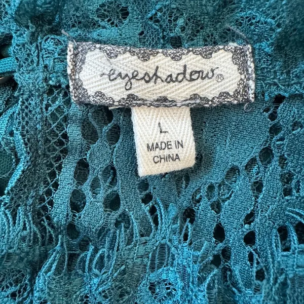 Eyeshadow Teal Short Sleeve Blouse - Image 5