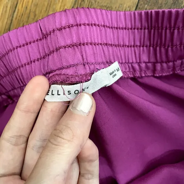 Ellis One purple elastic waist lightweight shorts casual comfortable‎ lingerie - Image 3