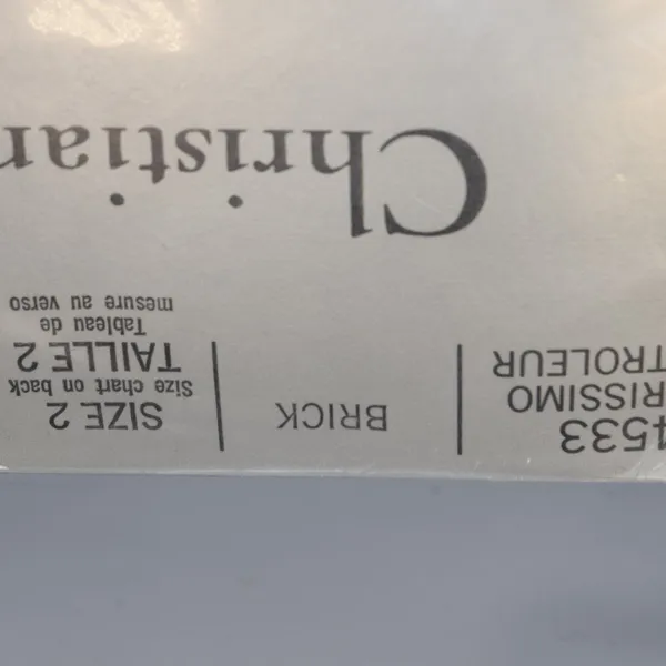NIP Christian Dior Control Top Pantyhose, Brick, Size 2 - Image 8