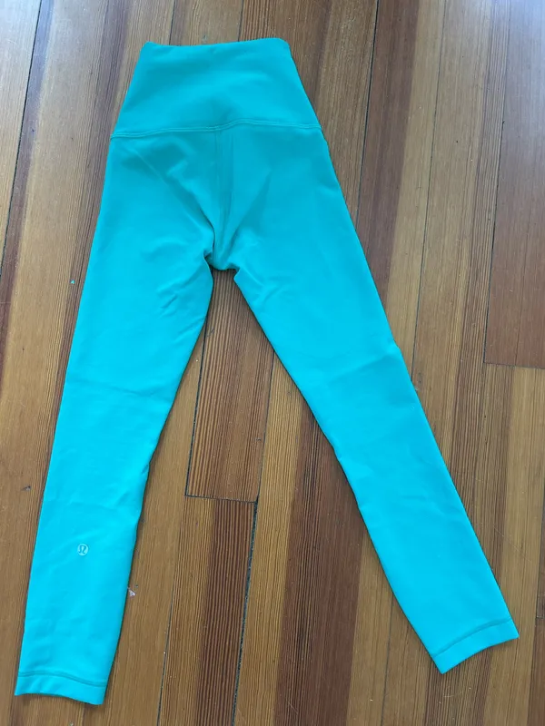 Lululemon Kelly Green High-Rise Leggings Wunder Train 25" - Image 2