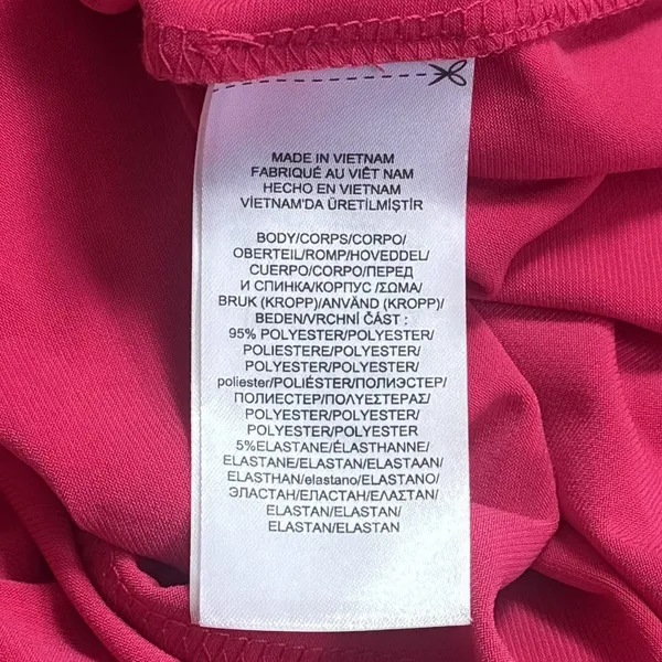 Lauren Ralph Lauren Pink V-Neck Ruched Midi‎ Dress Special Occasion Evening 10 - Image 10