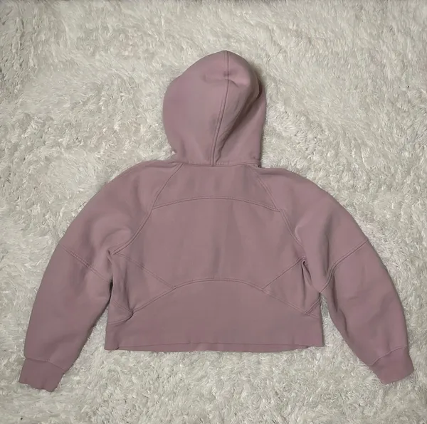Lululemon Scuba Oversized Half-Zip Hoodie in Pink Peony - Image 8