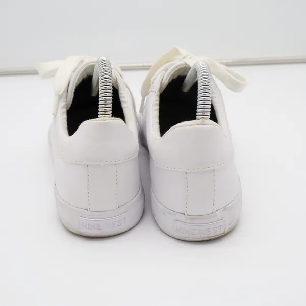Nine West Layna Womens US 8M Trainers Shoes White Leather Athletic Sneakers - Image 15