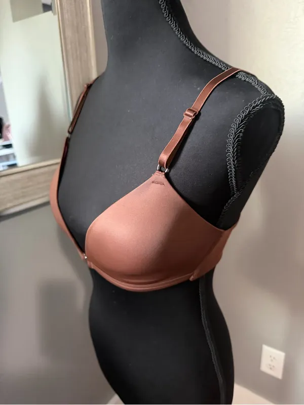 Victoria’s Secret Pink Wear Everywhere Front Closure Bra Brown 34C - Image 3