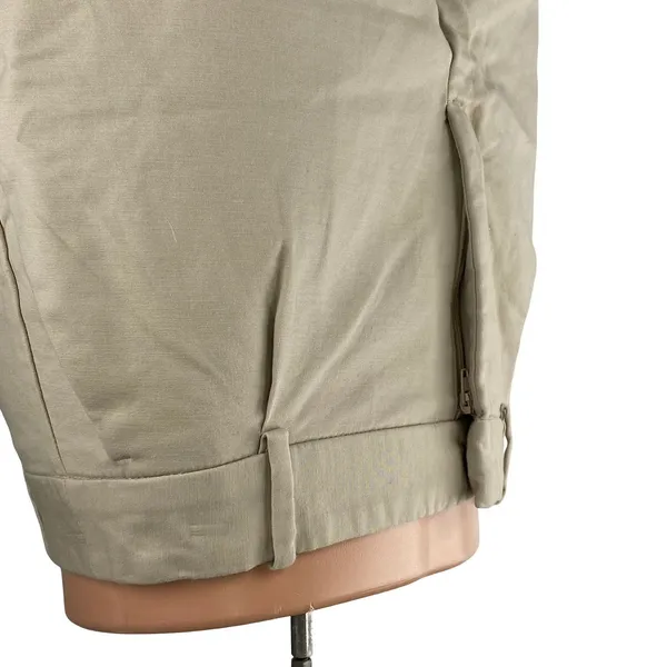 Zara Womens Beige Khaki High Waisted Utility Straight Mini Casual Shorts Size XS - Image 4