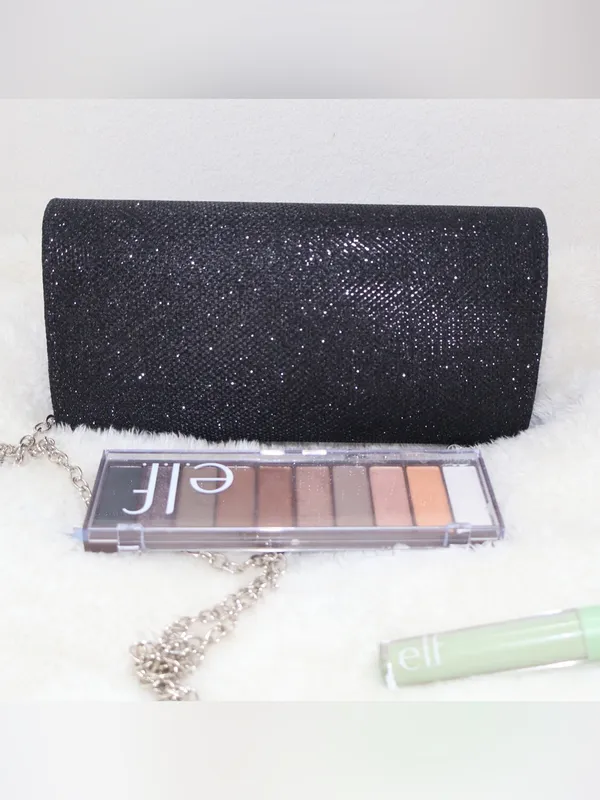 Black Glitter Clutch, Evening Bag, Party Purse o Formal Bag. - Image 6