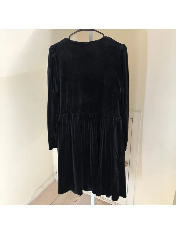 Ava + Viv NWT Women's Long Sleeve Rosette Midi A-Line Velvet Dress Size XXL - Image 7