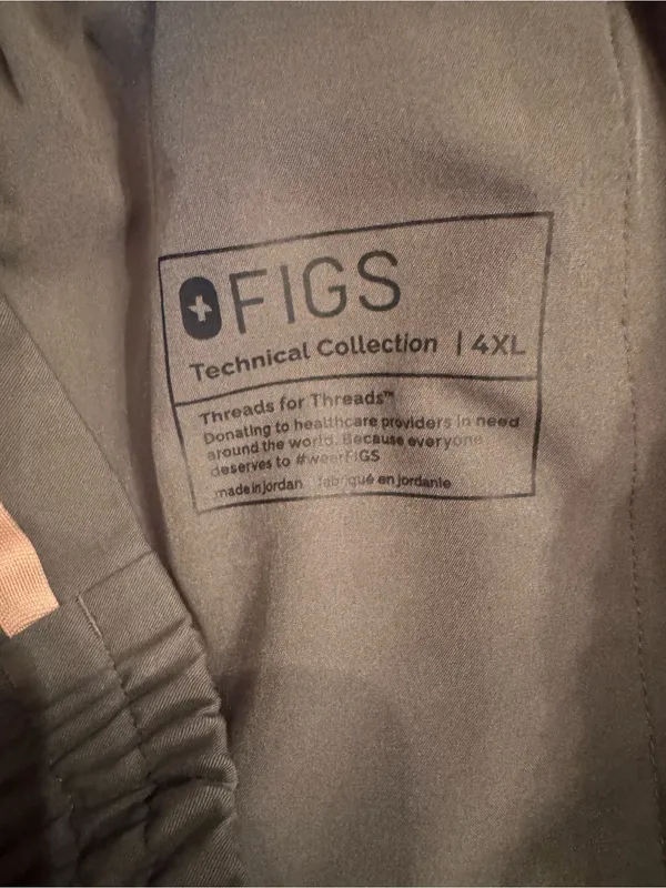 FIGS Moss Green Jogger Scrub Pants Plus Size 4XL EUC - Image 3