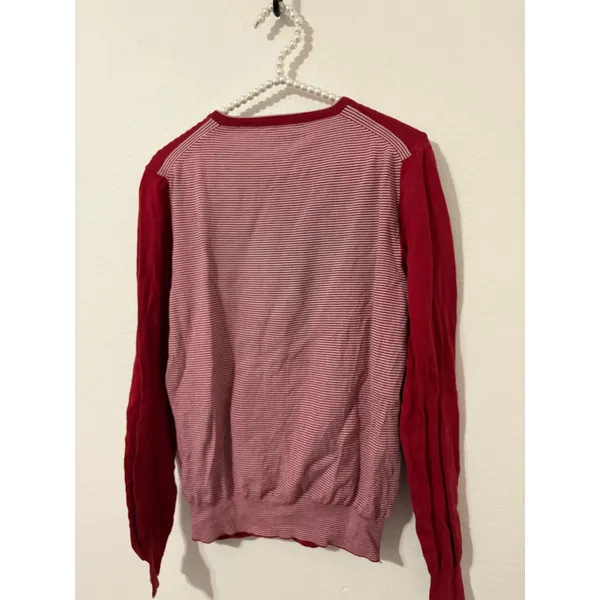 Moschino Sweater Women's Size XL Red Crewneck Pullover Jumper Luxe Designer Top - Image 9