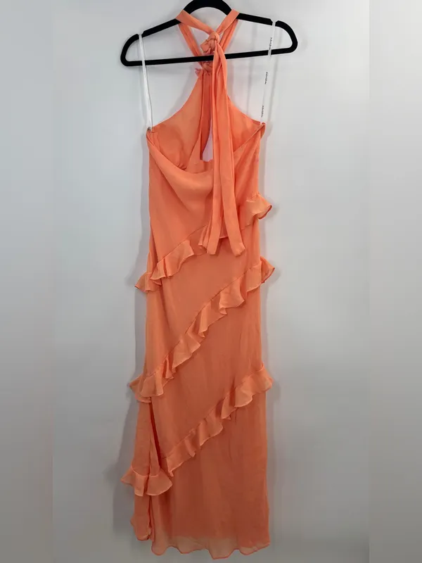 For Love & Lemons Kamory Halter Ruffle Maxi Dress - Image 5
