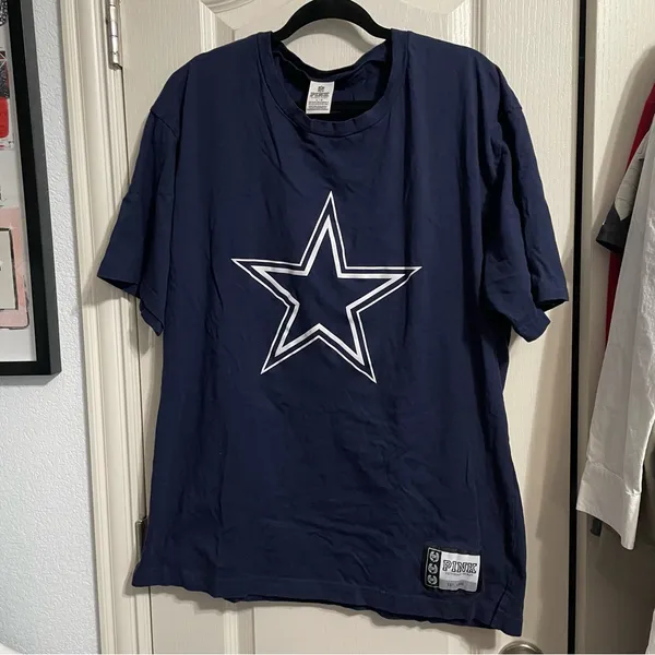 Victoria’s Secret VS PINK‎ Dallas Cowboys NFL Oversized Shirt Y2K Lounge Sleep - Image 2