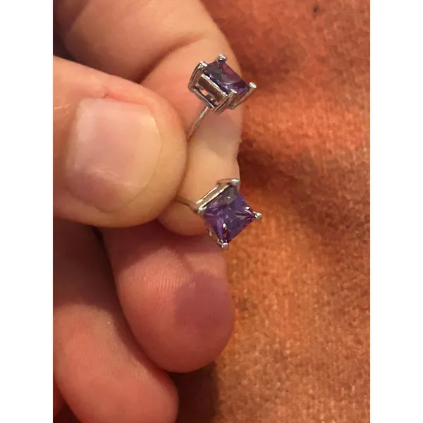B262 earrings stud 925 sterling silver - Image 4