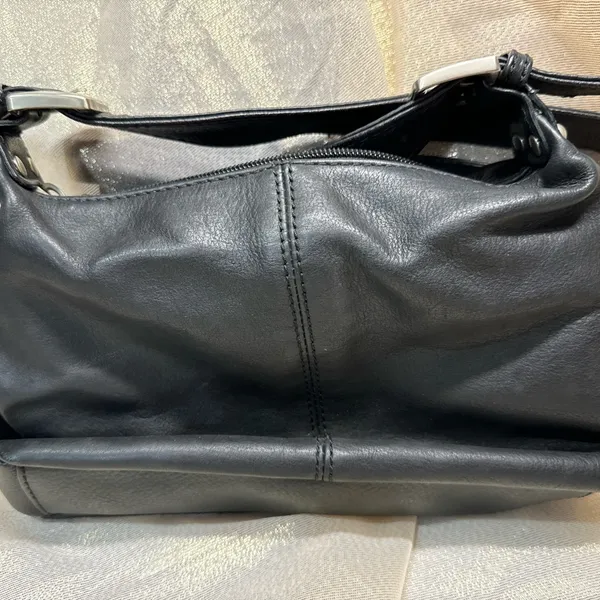 Coldwater Creek Handbag Women Black Faux Leather Purse - Image 3