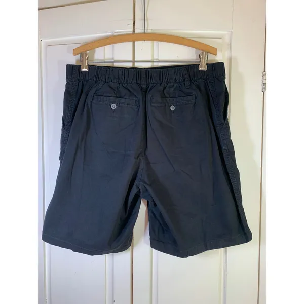 Old Navy Easy‎ Chino L Shorts Womens Large Black Jack Cotton Stretch Comfort - Image 2