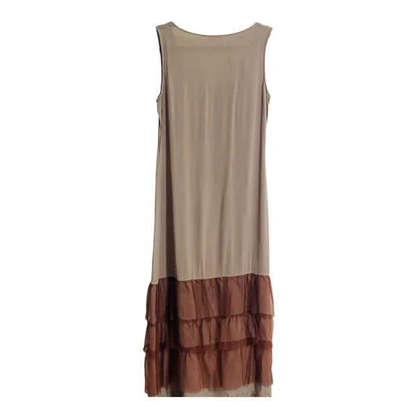 Nataya Women’s Taupe Dress Sz S Titanic Gatsby Jazz Party Wedding Tiered chiffon - Image 4