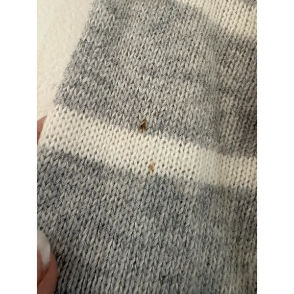 Abercrombie & Fitch Striped Cardigan Sweater V Neck Vintage Y2K SZ XS - Image 7