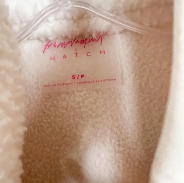 Free People x Hatch Hit the Slopes Jacket in Cream, Size Small, MSRP $178 - Image 8