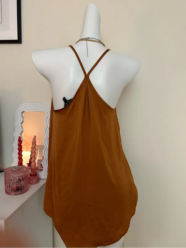 Banana Republic Burnt Orange Spaghetti Strap Camisole - Image 3