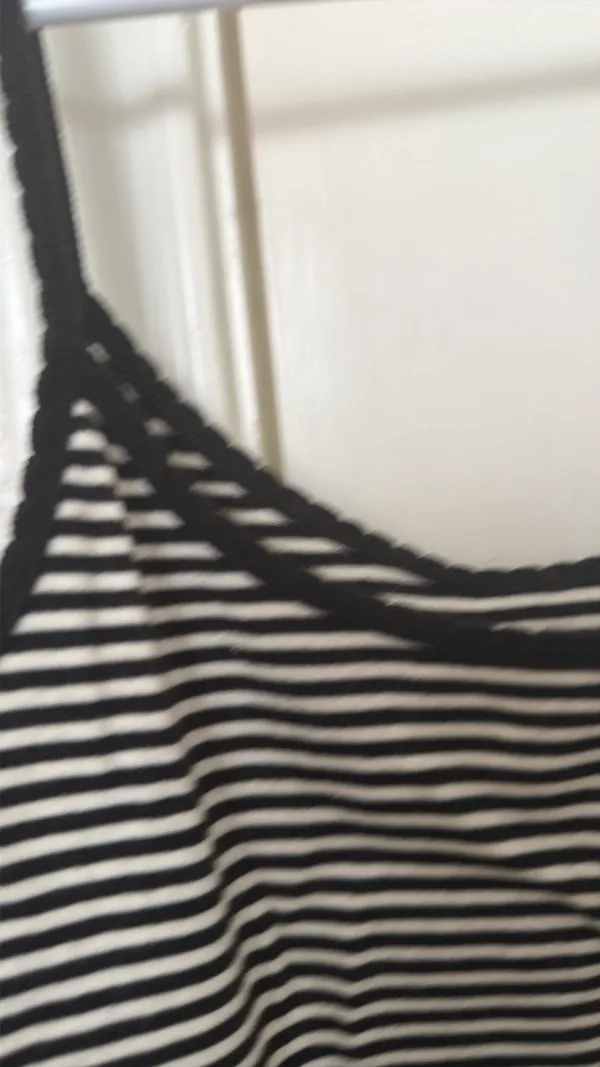 Brandy Melville Tank Striped Black White - Image 5
