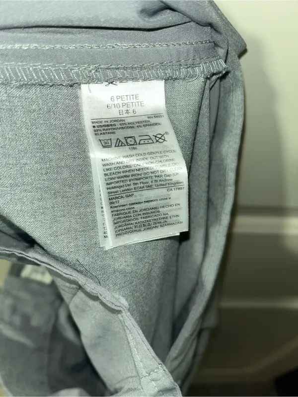 GAP Light Gray Women's Casual Trousers - Image 5
