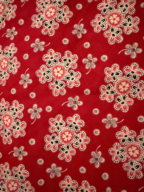 Red floral skirt Orange - Image 2