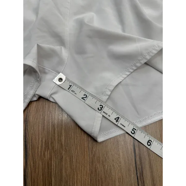 Nike Dri Fit Running Shorts‎ Women Large White Athletic Gym Lightweight - Image 9