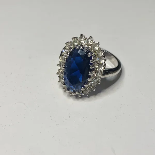 💎💙 NWT NIB New Directions Princess Diana Style Size 10 Sapphire Blue Style Cubic Zirconia Crystal Ring $20.00 💙💎 - Image 18
