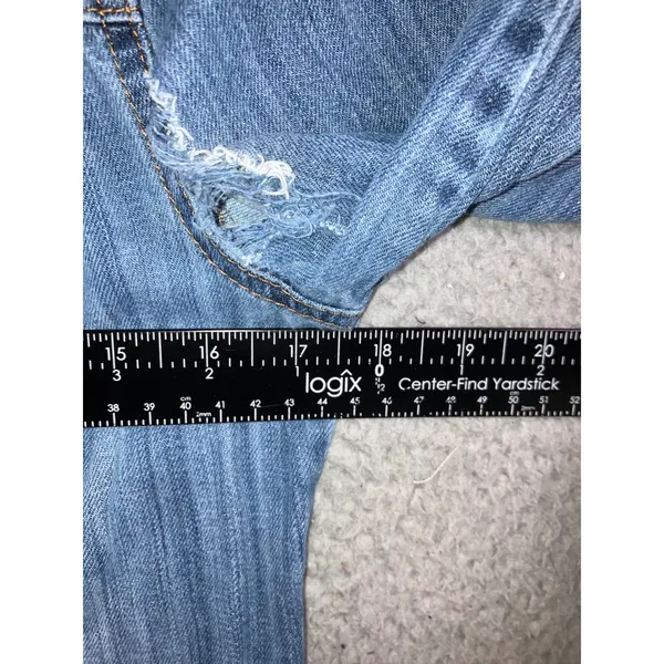a.n.a Studded Denim Jacket Women M Distressed Trucker Punk Biker y2k‎ Western Cowgirl - Image 6