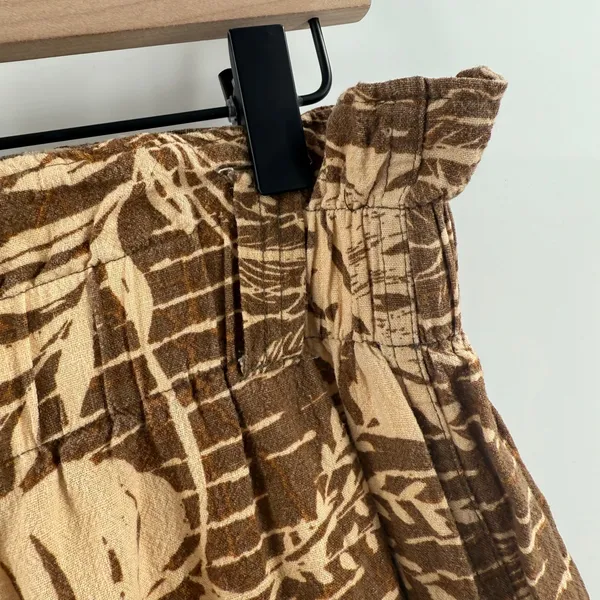 Urban Outfitters Teresa Printed Paperbag Pants Size Medium Linen Blend *No Belt* - Image 10