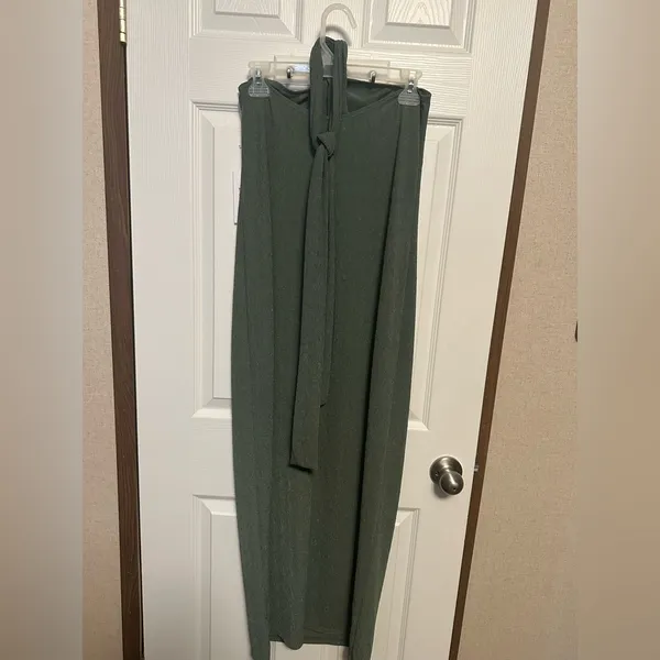 Reformation Olive Backless Halter Dress - Image 2