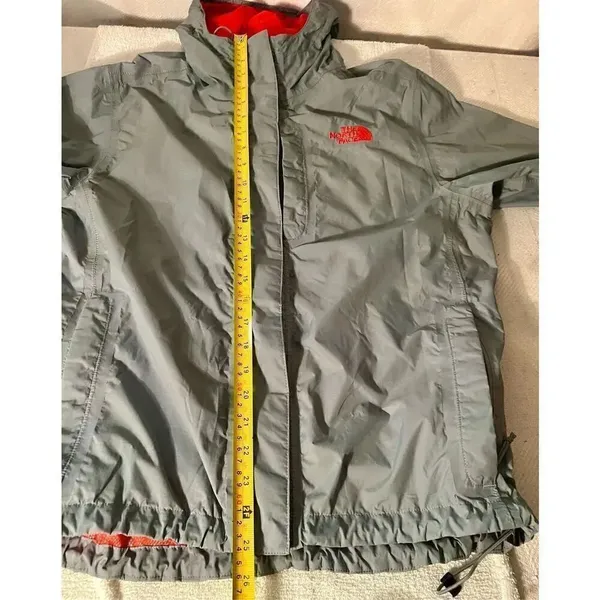The North Face Shell Hyvent Jacket Gray Pink Lining Size Medium Women’s - Image 15