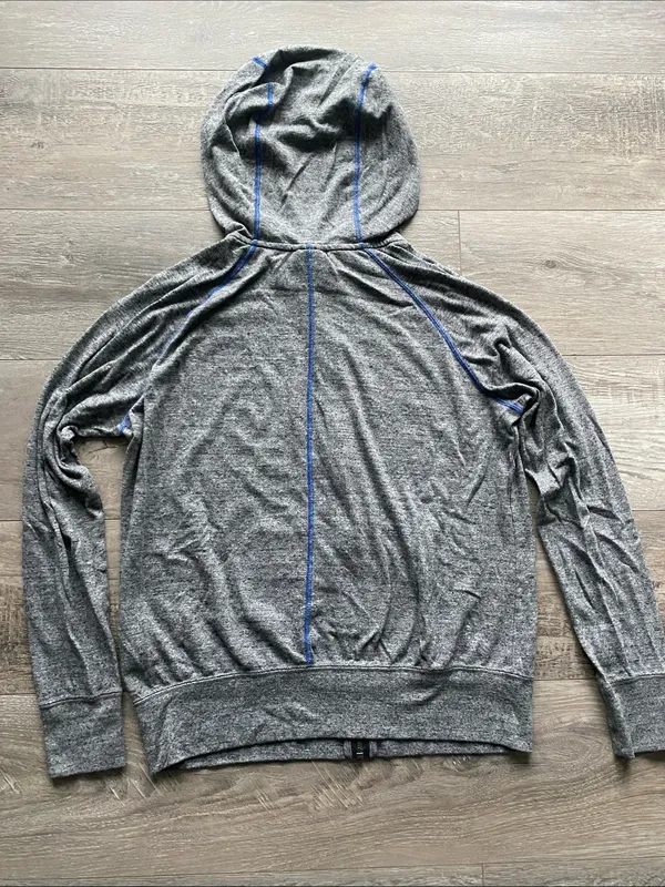 Nike Air Force Falcons Gray Full Zip Hoodie Womens Sz Large Football Military - Image 6