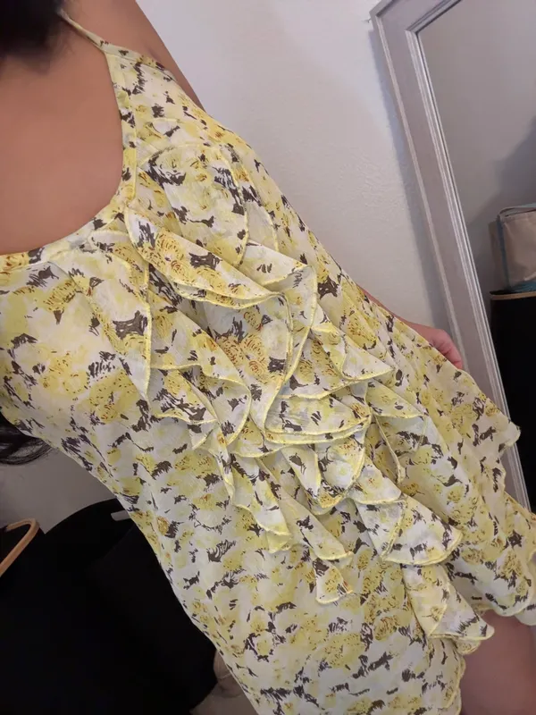 Boutique Yellow Mini Dress - Image 2