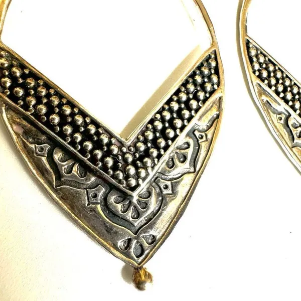 Siplada Sterling silver etched earrings - Image 10