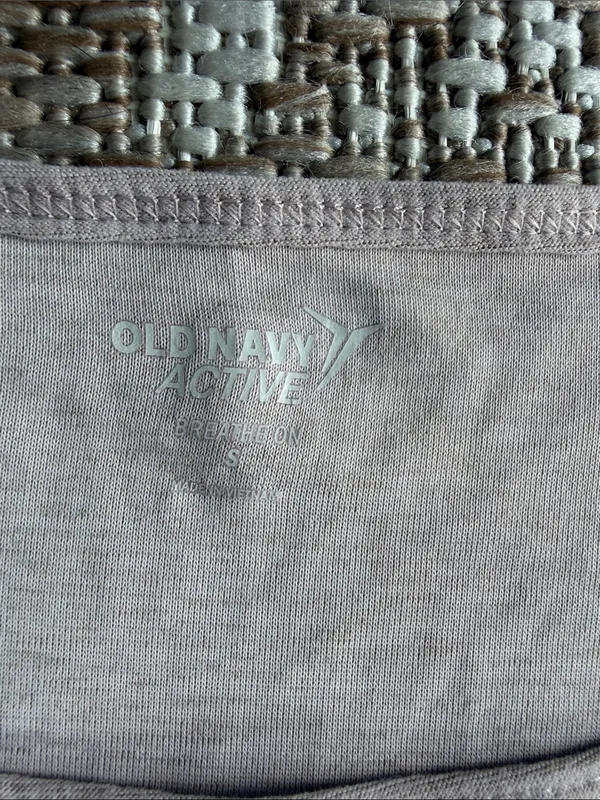 Old Navy Light Beige Scoop Neck Long Sleeve Top - Image 2