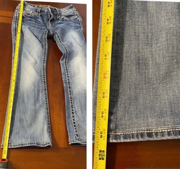 Rock Revival Celine style Bootcut Jeans are a size 28. - Image 9