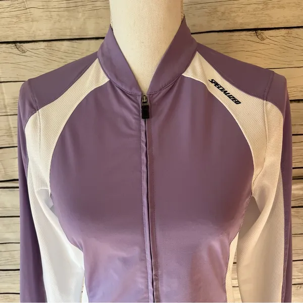 Specialized Solar Vita Jersey White and Lavender Cycling Jacket Size Medium - Image 7