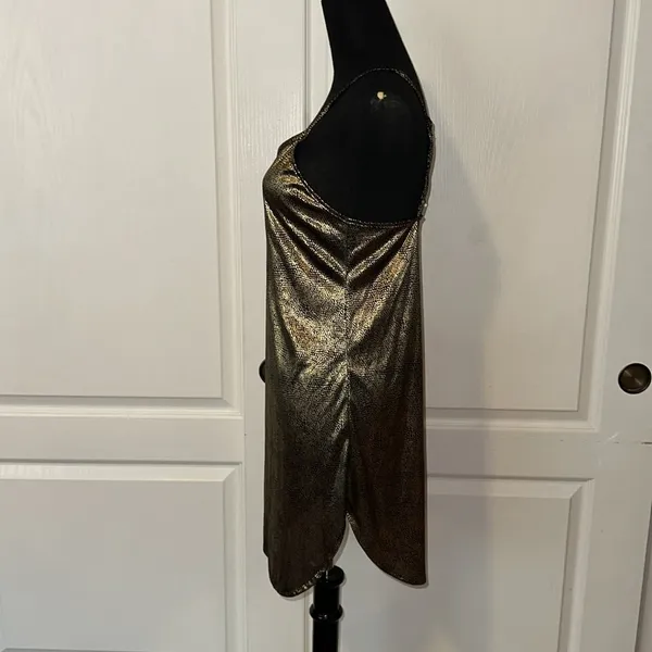 Vintage Gold Cami Tank Dress - Image 3