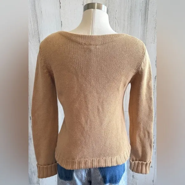 J.Crew 100% Cotton Ribbed Sweater - Size‎ XS - Beige Knit
Classic basic - Image 4