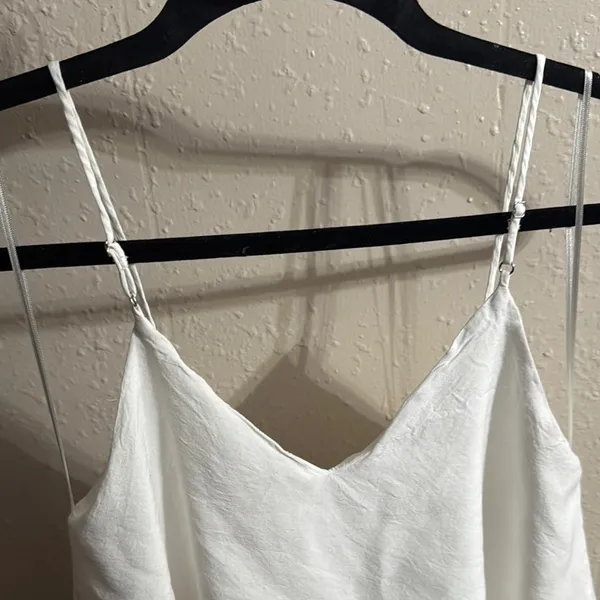 Zara White Top With Lace - Image 4