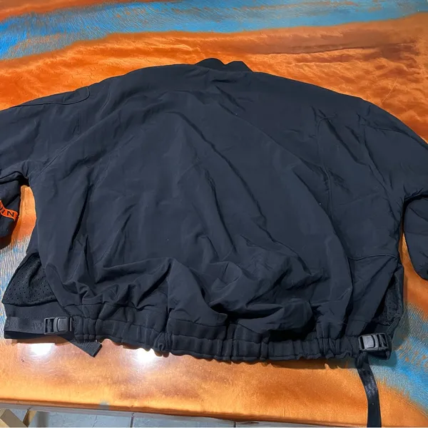 Nike WNBA CT Sun Black Full zip jacket size medium orange embroidered logo - Image 9