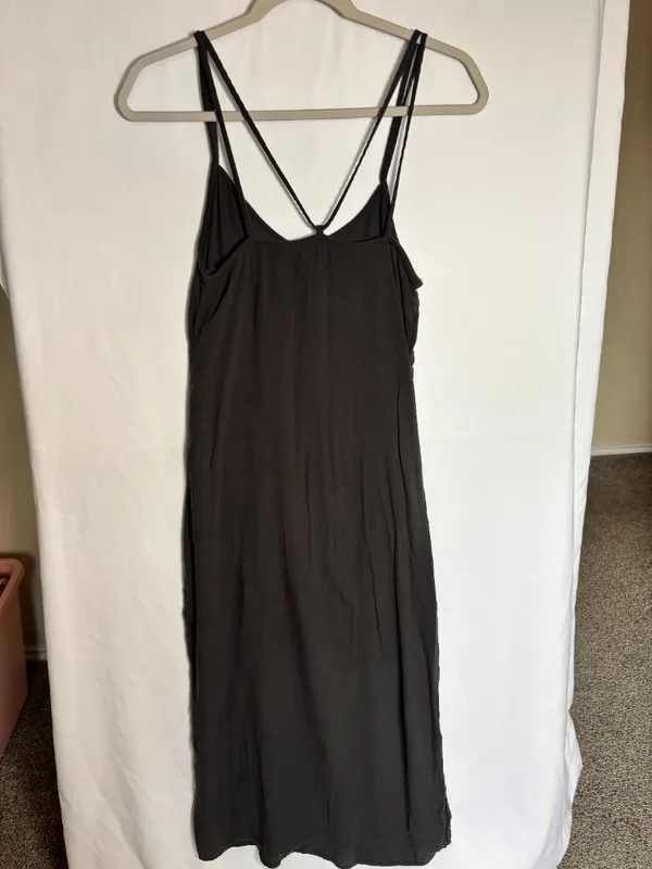 Aerie charcoal gray strappy mini dress size XS - Image 2