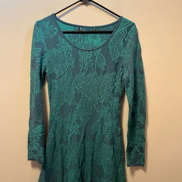 Peruvian‎ Connection Ileanna Knit Dress Size XS Floral - Image 2