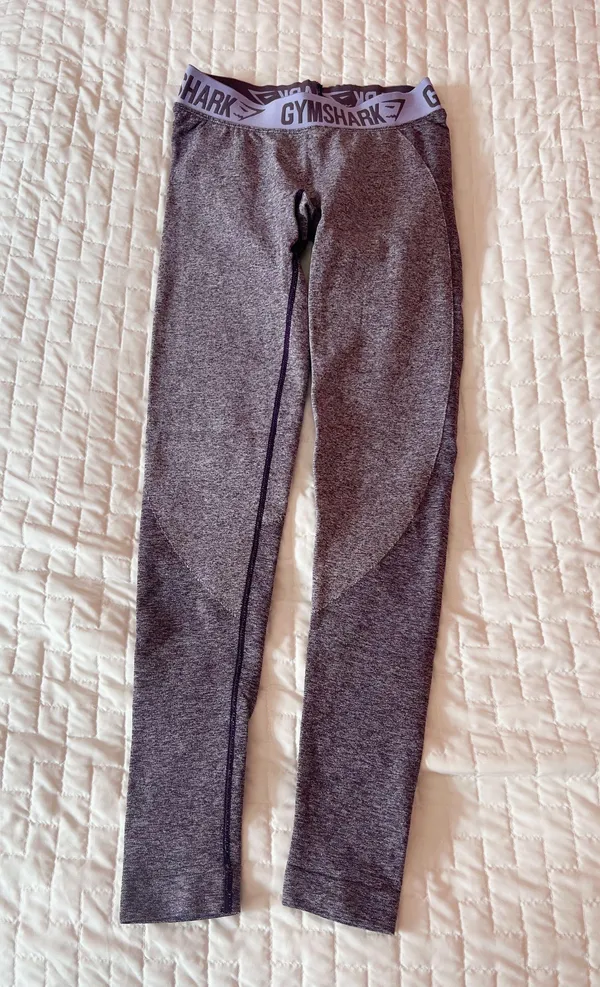 Gymshark Heathered Purple Flex Leggings Size XS - Image 2