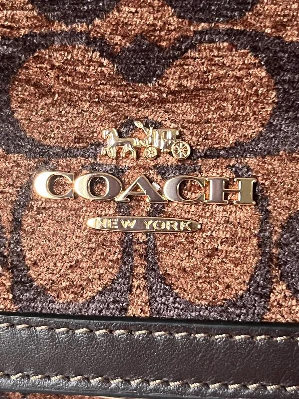 Coach Etta Small Flap Bag In Signature Chenille - Image 17