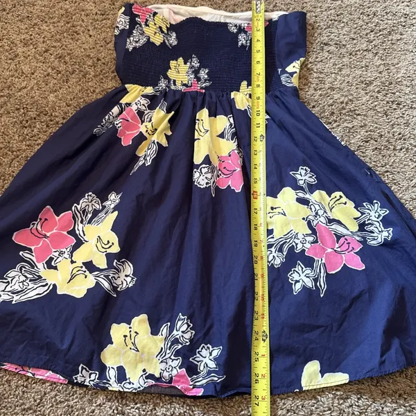 Lilly Pulitzer Strapless Fit Flare Dress Lady Loves Flowers Sz 10 Preppy Resort - Image 7