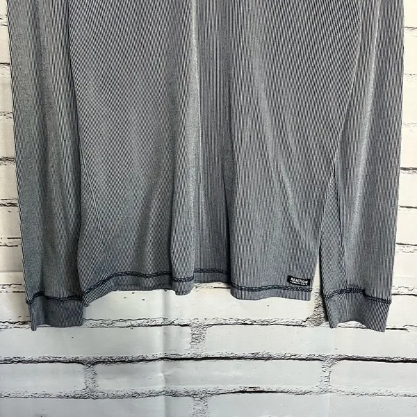 Kenneth Cole Reaction Gray Long Sleeve Tee 1/4 Button SZ XL Relaxed Loose Fit - Image 4